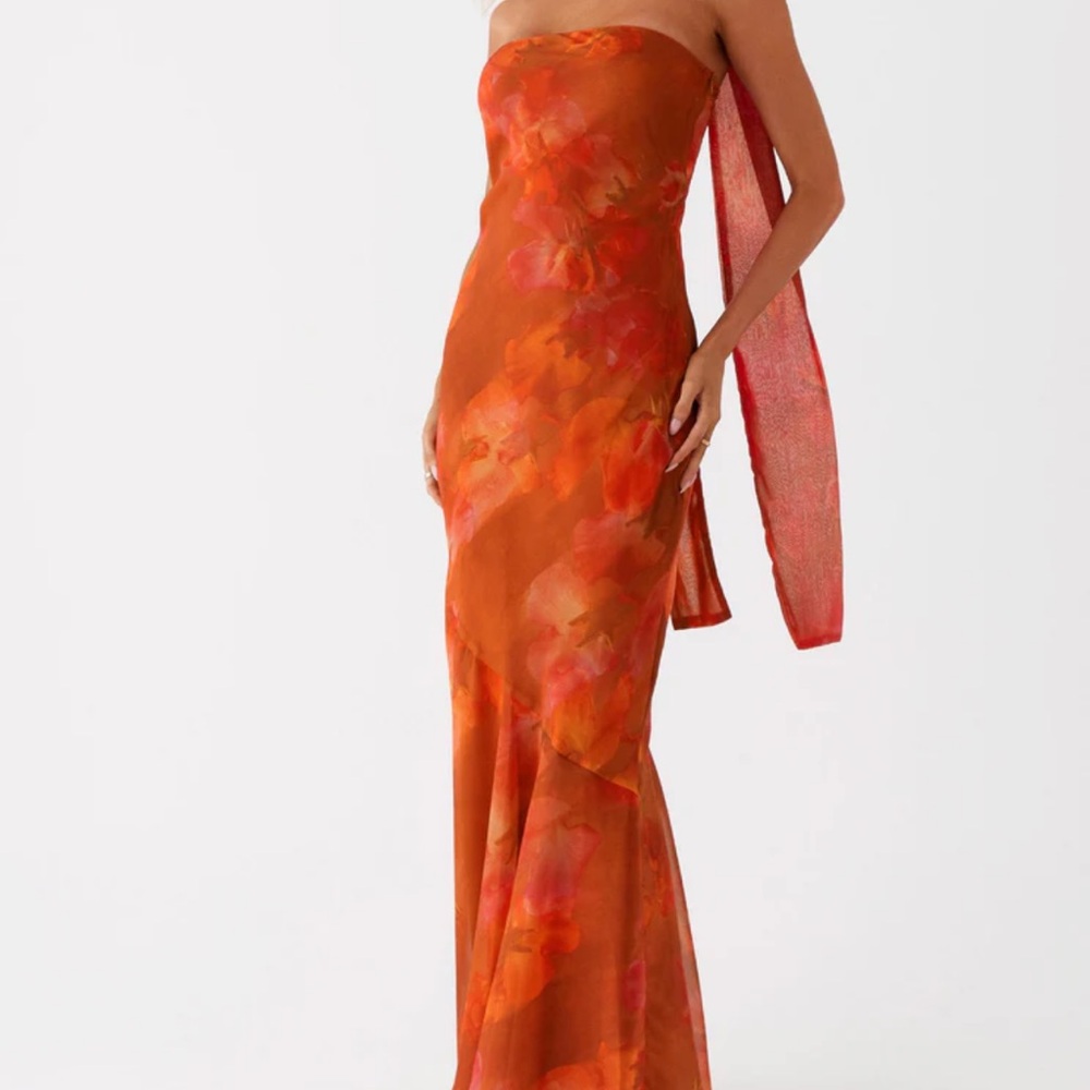 Peppermayo Orange Floral Dress - Picture 3 of 3